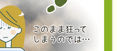 このまま狂ってしまうのでは…